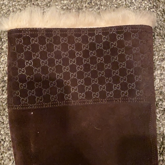 Gorgeous Gucci Brown Suede Boots Size 39 (8.5) - Picture 7 of 9